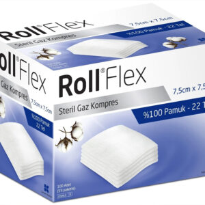 Roll Flex Steril Gaz Kompres 7,5×7,5 (100’lü)